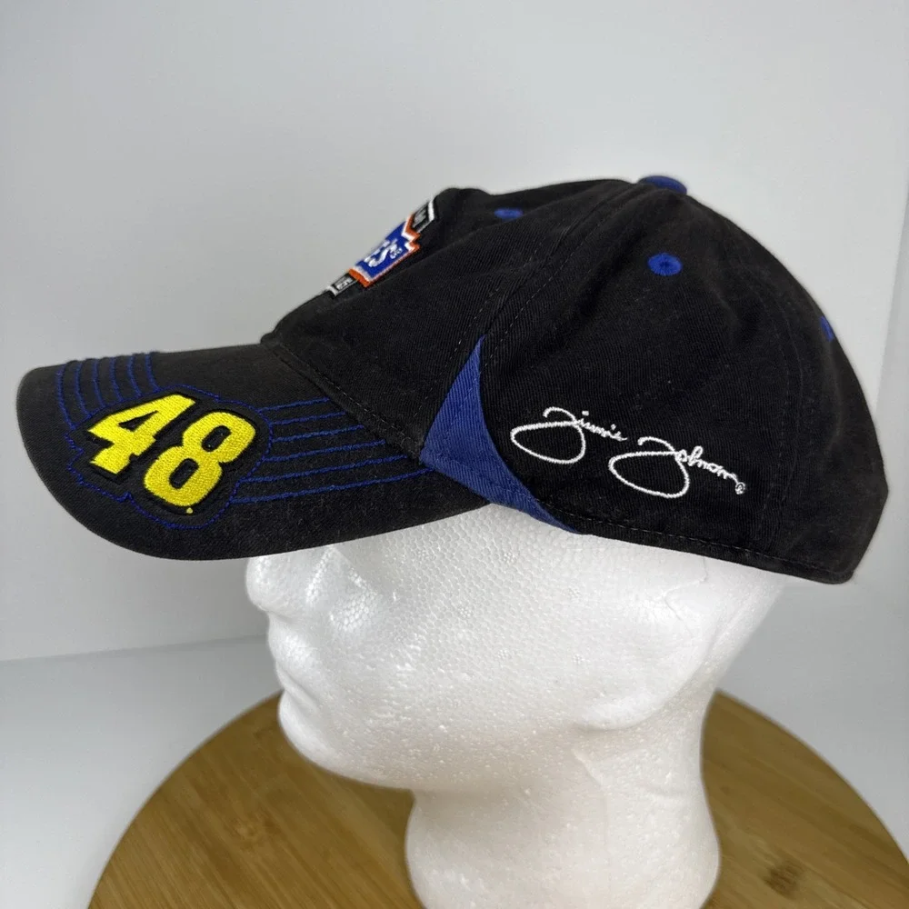 Jimmie Johnson #48 Nascar‎ Team Lowes Black Adjustable Hat
